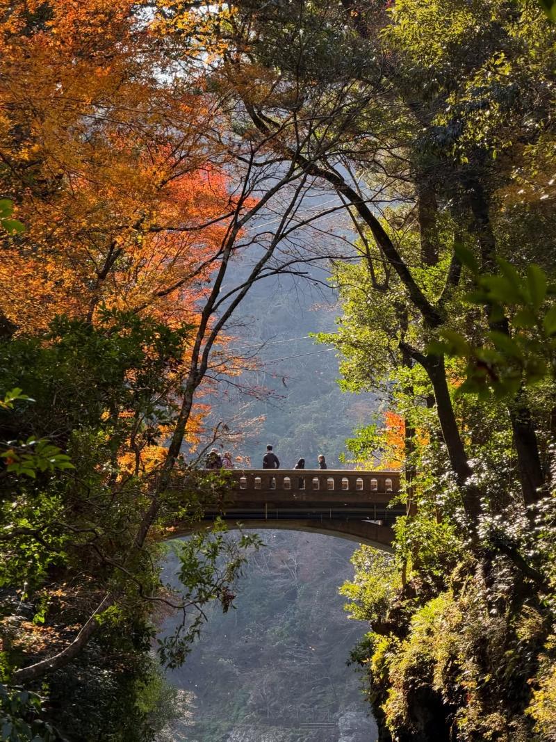 takachiho gorge walking path at fall